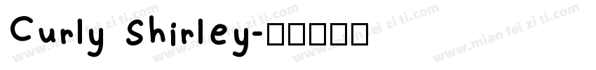 Curly Shirley字体转换